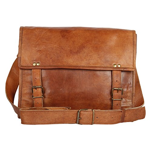 Unisex Leather Messenger Bag Briefcase Satchel Gift Ideas for men women