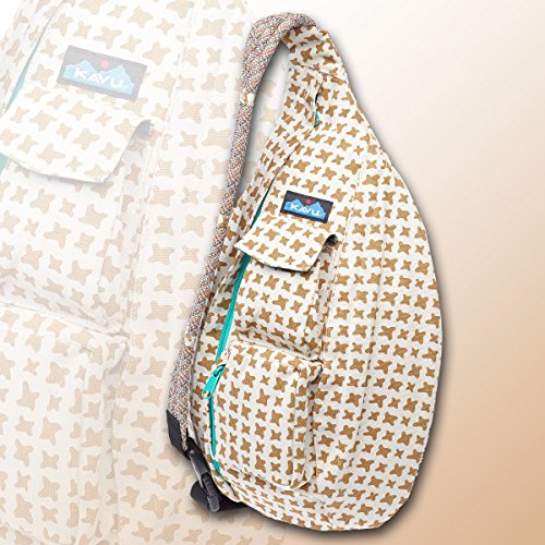 Kavu Rope Bag Pack Purse Shoulder Sling Crossbody Phone Pocket One Sizewoman New