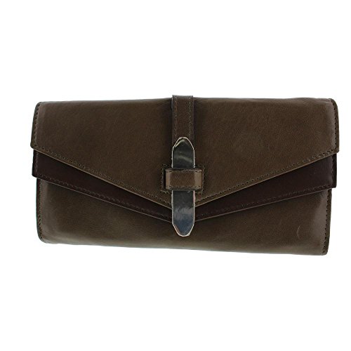 Kooba Womens Trifold Leather Colorblock Clutch Wallet