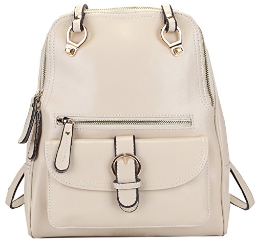 Heshe New Women Real Genuine Leather Backpack Purse Shoulder Messenger Sling Hand Bag