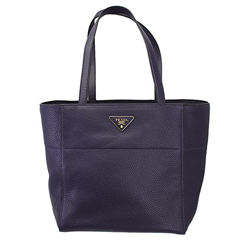 Prada Women’s Purple Soft Leather Shoulder Bag Br5090