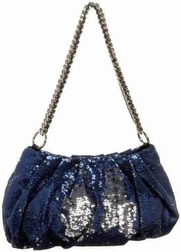 orYANY Wendy Sequin Evening Shoulder Clutch Bag Chain Blue
