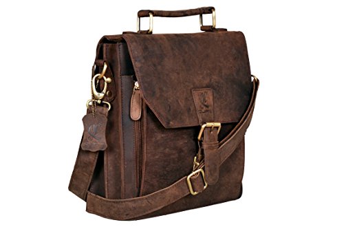 Cuero Leather Messenger Satchel Laptop Messenger Bag Leather Briefcase Shoulder Men’s Bag Leather Laptop Bag for Men and Women’s