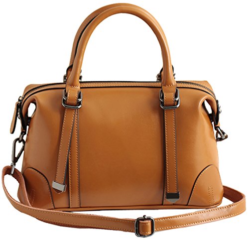 Heshe® Women’s New Leather Fashion Simple Style Tote Top Handle Shoulder Bag Cross body Messenger Purse Satchel Handbag For Ladies