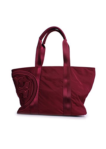 Tory Burch Penn Nylon Small Zip Tote in Red Agate