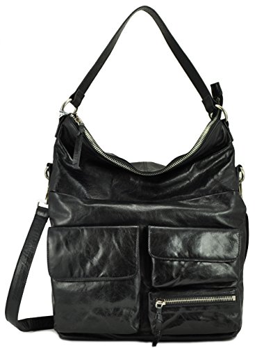 Hobo the Original Womens Explorer Convertible Shoulder Bag, Black, One Size