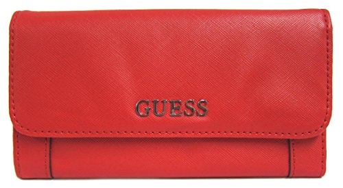 GUESS Delaney SLG Slim Clutch Wallet, Red