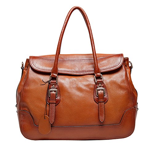 Kattee Vintage Women’s Genuine Leather Large Shoulder Tote Handbag