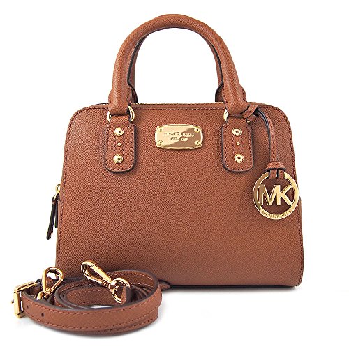 Michael Kors Saffiano Leather MINI Satchel in Luggage Brown