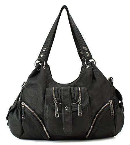 Scarleton Soft Style Front Zipper Shoulder Bag H1636