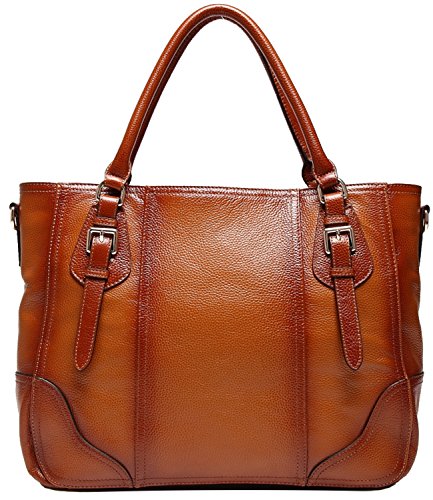 Heshe® 2015 New Fashion Lady Soft Cowhide Leather Vintage Shoulder Bag Handbag Tote Top-handle Purse Cross Body Big Capacity Casual Simple Style Hot Sell on Sale