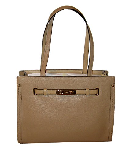 Coach Women’s Polshd Pebble Leather Small Coach Swagger Tote Light/nude Satchel