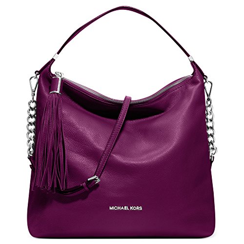 Michael Kors Weston Genuine Leather Tazzle Shoulder Bag Pomegranate (Purple) #30F3SWSL3L