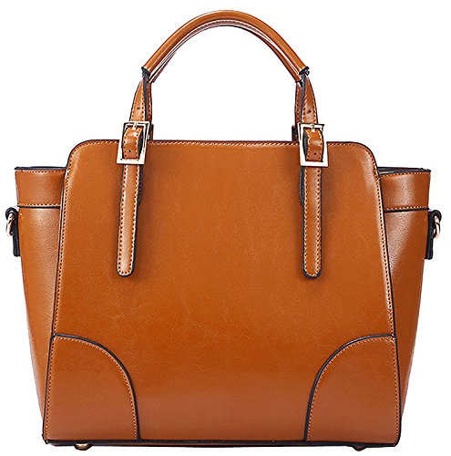 Heshe® New Fashion Women’s Leather Tote Top Handle Cross Body Bag Shoulder Handbag