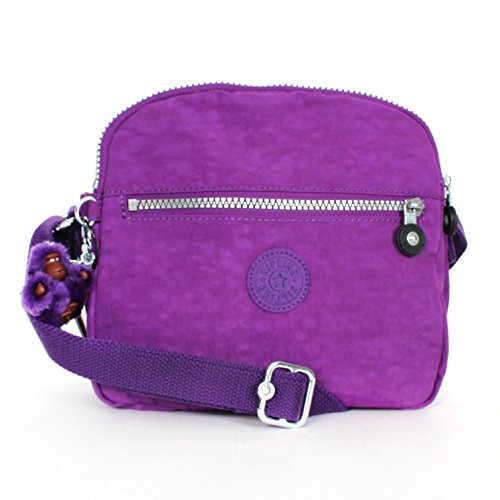 Kipling Keefe Shoulder Bag Crossbody Tile Purple