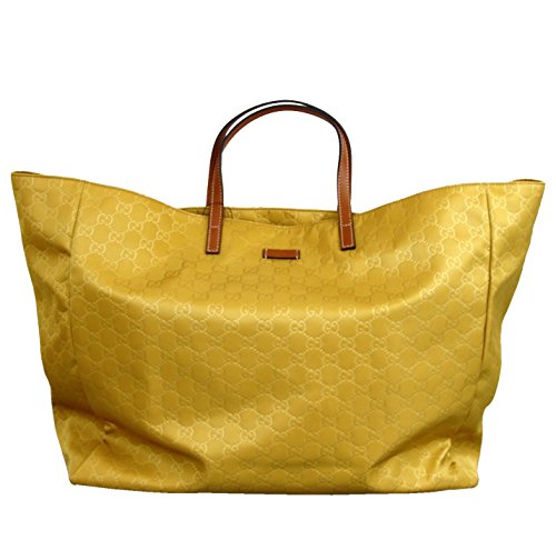 Gucci Guccissima Yellow Nylon Tote Handbag 286198/7069