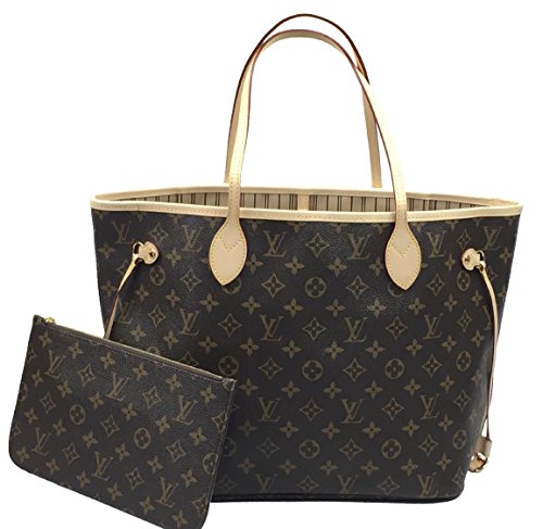 Louis Vuitton Neverfull MM Monogram Beige M40995 Handbag