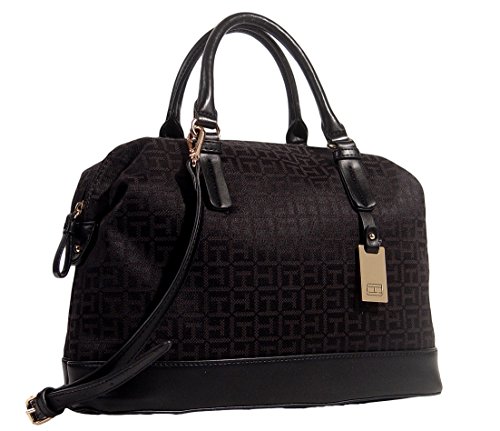 Tommy Hilfiger Logo Satchel Shoulder Bag Handbag Purse