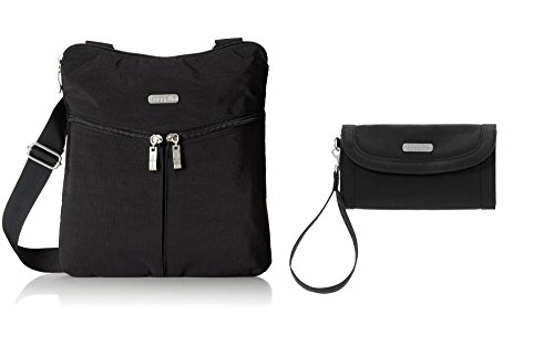 Baggallini Horizon Crossbody Bag, Black with FREE Baggallini Lafeyette Wallet Black/Sand Baggallini Horizon Crossbody Bag, Black with FREE Baggallini Lafeyette Wallet Black/Sand