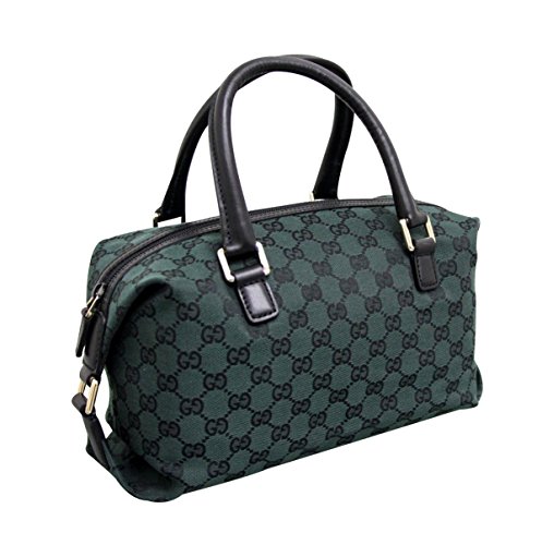 Gucci Dark Green Canvas Joy Boston Handbag Bag 272375