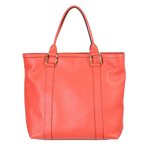 Gucci Women’s Red 100% Leather Tote Handbag Shoulder Bag