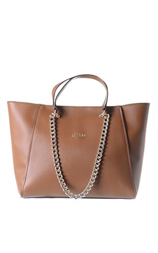 GUESS Women’s Nikki Python-Embossed Chain Tote