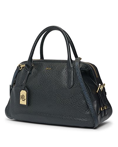 Lauren Ralph Lauren Womens Benmore Satchel Black/Black Lauren Ralph Lauren Womens Benmore Satchel Black/Black