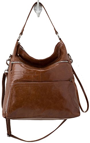 Hobo Handbags Vintage Leather Quinn Convertible Crossbody – Russet