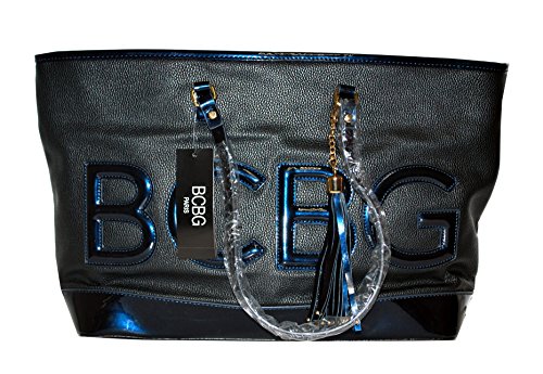 BCBG Embossed Story Tote Bag Black BCBGP-0074