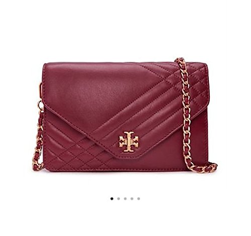 Tory Burch Kira Quilted Clutch 31159586 RED Agate