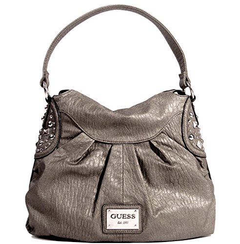 GUESS Women’s Warrior Hobo Bag Handbag (Pewter / Grey)