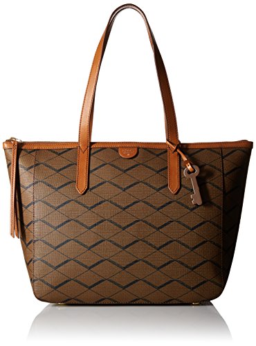 Fossil Sydney Shopper Tote Bag, Brown, One Size