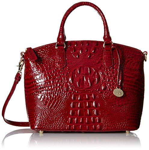 Brahmin Duxbury Satchel Convertible Top Handle Bag, Carmine Red, One Size