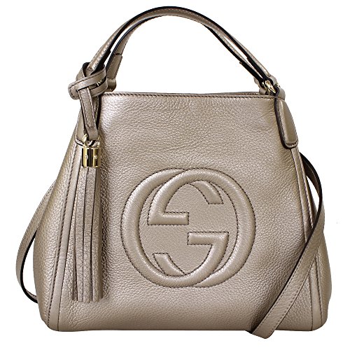 Gucci Soho Leather Shoulder Handbag 336751, Brown Taupe