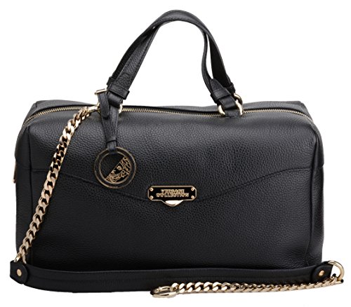 Versace Collection Women’s Fashion Black Traveling Leather LBFS416-LVFA