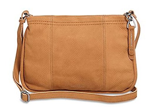 Lucky Brand Kate Leather Fringe Brown Crossbody Handbag