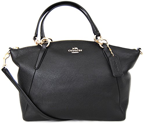 Coach Black Pebbled Leather Small Kelsey