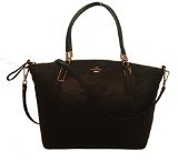Coach Pebble leather large kelsey satchel 34494 Black