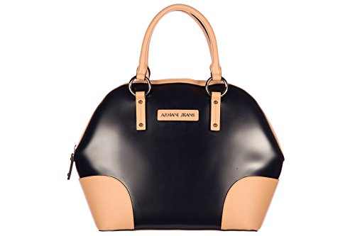 Armani Jeans women’s handbag shopping bag purse bicolor blu