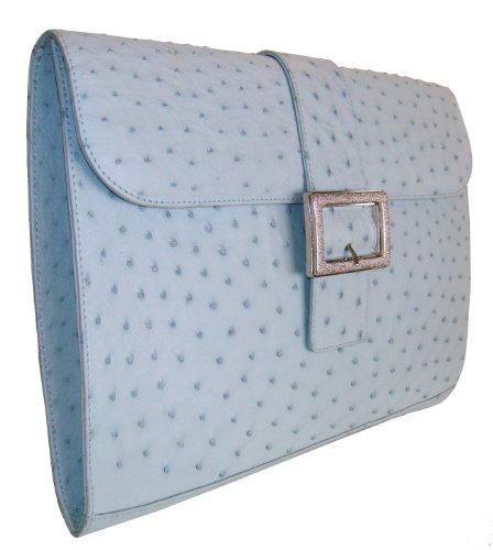 Tess – Genuine Ostrich Skin Clutch Handbag- Happy Holiddays! 70% Off!!!