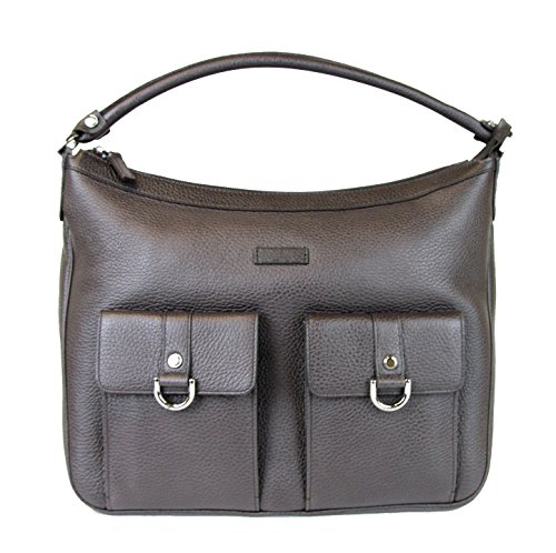 Gucci Brown Abbey Hobo Handbag Leather Purse 293581 2038