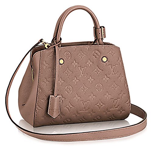Authentic Louis Vuitton Montaigne BB Monogram Empreinte Handbag Article: M50693