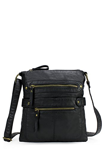 Scarleton Casual Double Zipper Crossbody Bag H1820