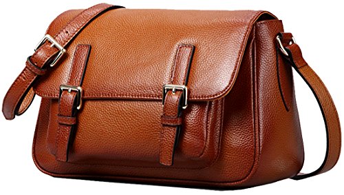 Heshe® New Fashion Women Luxury Soft Leather Vintage Shoulder Bag Handbag Tote Top-handle Crossbody Purse Big Capacity Casual Simple Style Hot Sell Pillow-shaped Messenger Bag
