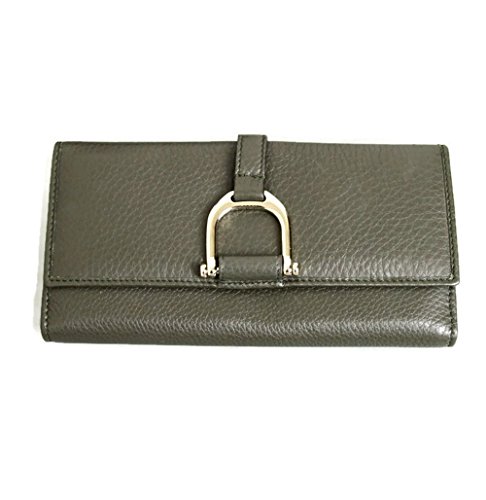 Gucci Greenwich Leather Continental Clutch Coin Pocket Wallet 256940