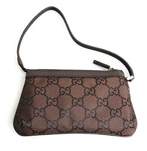 Gucci Brown Nylon Evening Clutch Handbag 272381 2092