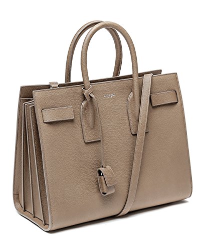 Wiberlux Saint Laurent Women’s Real Leather Tote Handbag