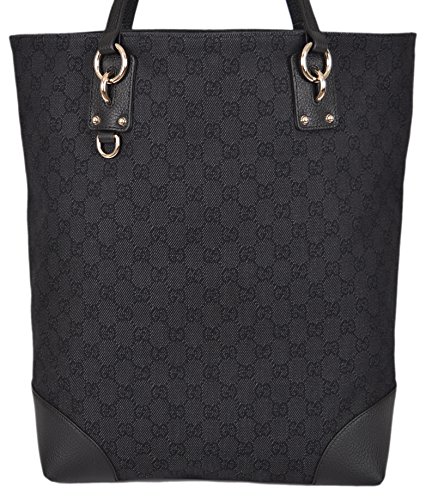 Gucci Women’s Black Denim GG Guccissima Large Tote Handbag
