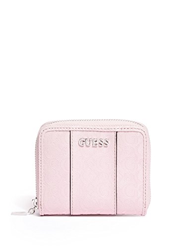 GUESS Women’s Ware Patent Logo Small Zip-Around Wallet