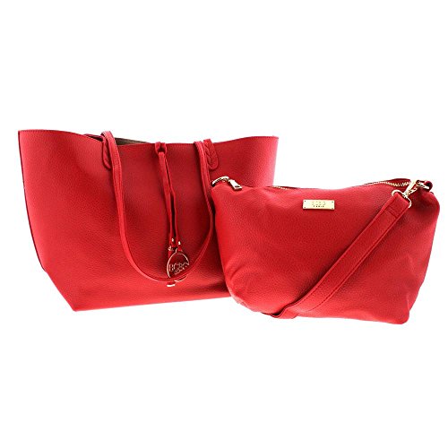 BCBG Paris Womens Convertible Reversible Tote Handbag
